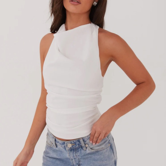 Peppermayo Exclusive
Cloud Whisper Linen Top - White - Picture 5 of 7